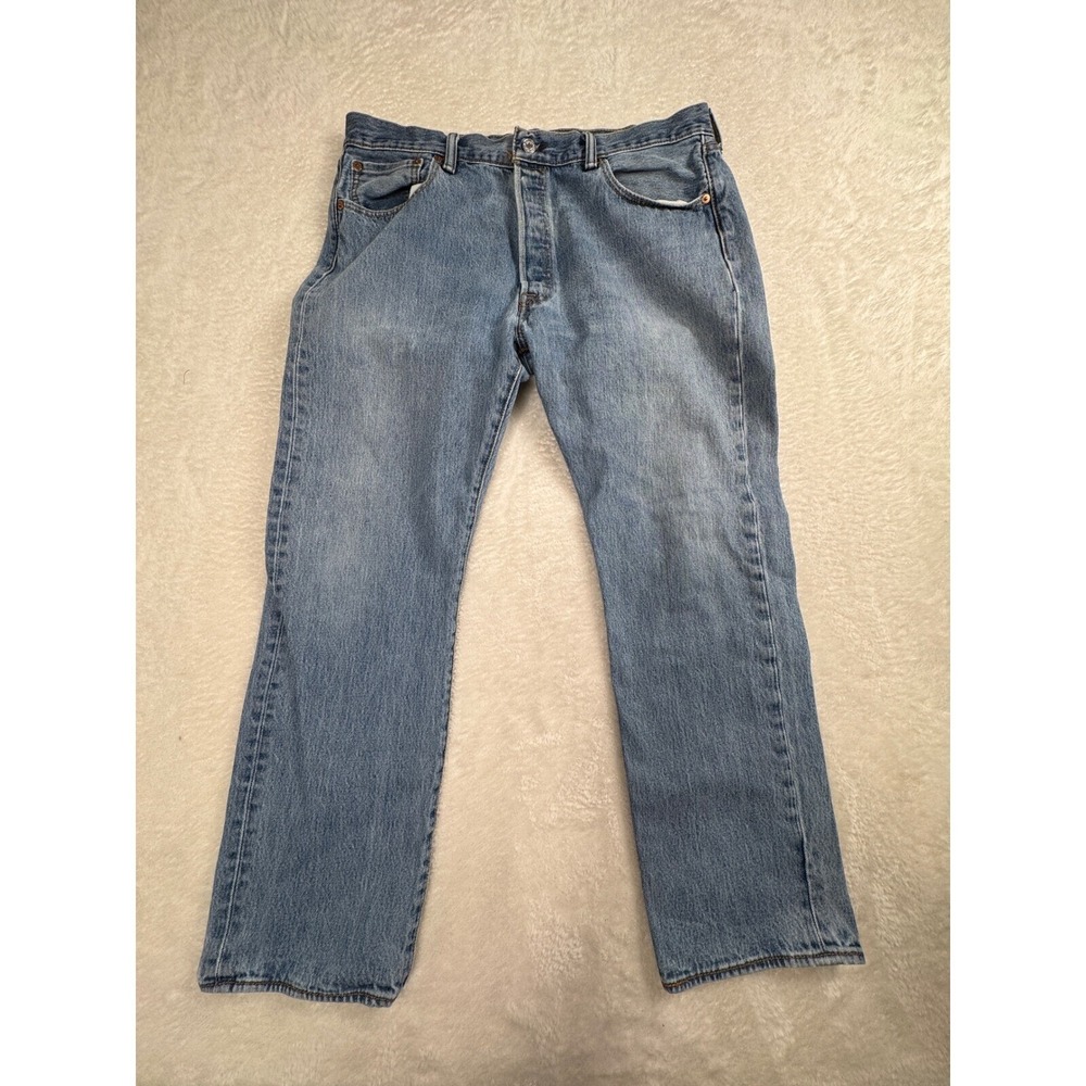 Levi's 501xx Jeans Straight Leg Light Wash Denim Classic Fit Mens W36 L30